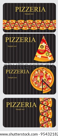 Pizza Menu Template, vector illustration
