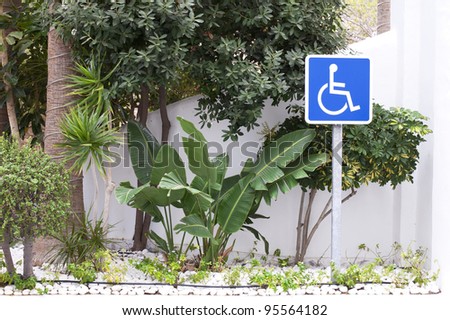 Handicap sign