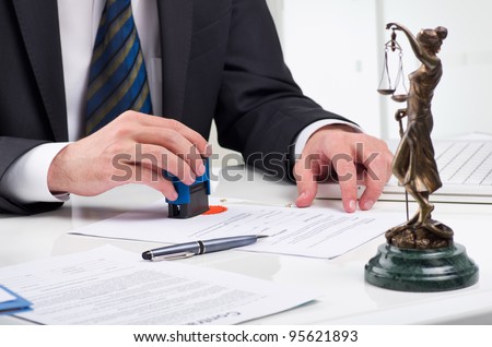 Signing contract Royalty-Free Stock Photo #95621893