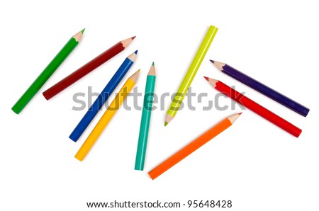 Colored Pencils for School or Professional Use Royalty-Free Stock Photo #95648428