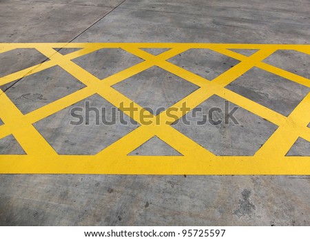 Yellow diagonal hazard stripes
