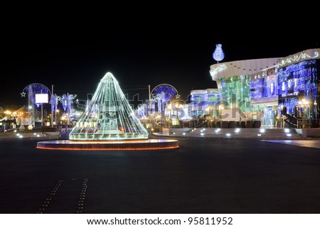 Sharm al-Sheikh City Centre named Soho specially for Russian Tourist Royalty-Free Stock Photo #95811952
