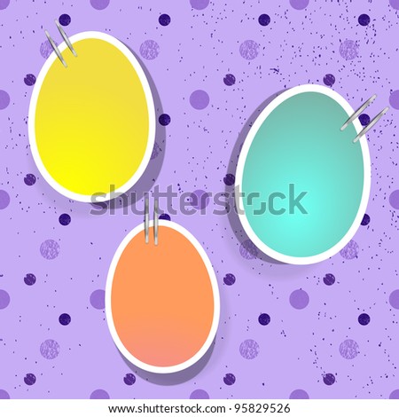 Easter eggs on the pin