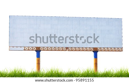 large blank billboard