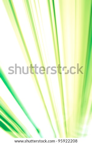 Abstract Photo with Bright Green and White Angled Lines