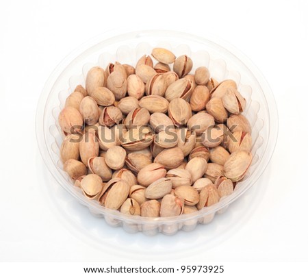 Macro pic of a group pistachio nuts