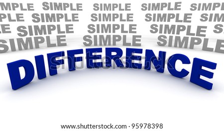 Difference Font 3D