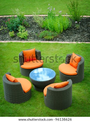 Garden furniture Royalty-Free Stock Photo #96138626