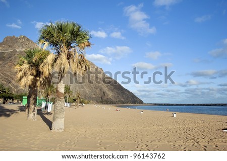 Las Teresitas beach of Tenerife island, Canarias, Spain