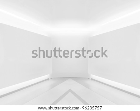Blank wall in gallery