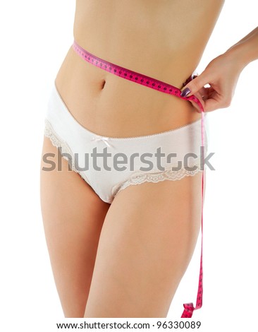 woman with tape measure
