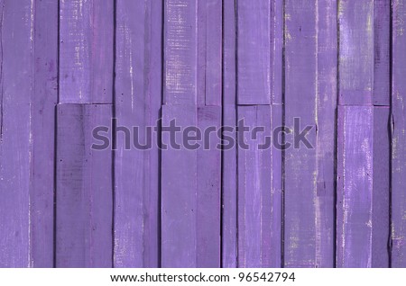 Texture of Purple color paint plank wall for background