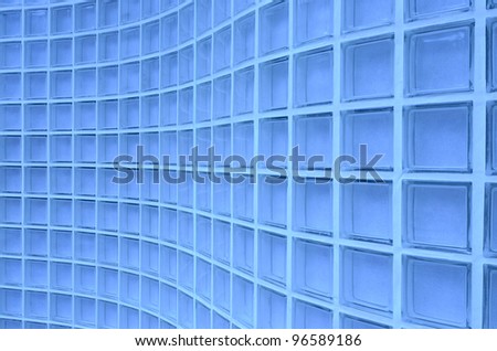 Wave Cube background in blue tone