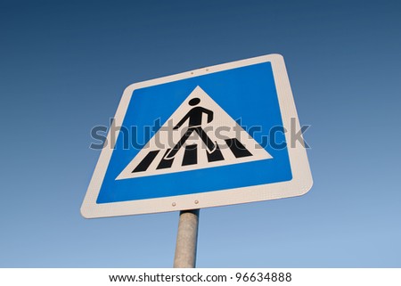 German cross walk sign