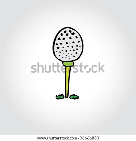 golf sport clip art color - vector illustration
