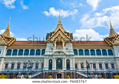 The Chakri Maha Prasat Throne Hall / The Middle Court of Grand Palace of Thailand