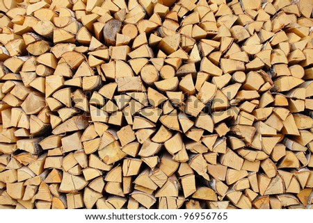 Texture - Birch fire wood