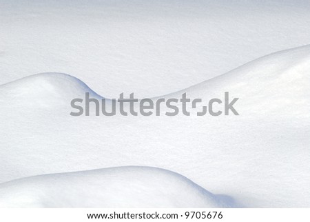 Abstract picture of some snow drift
