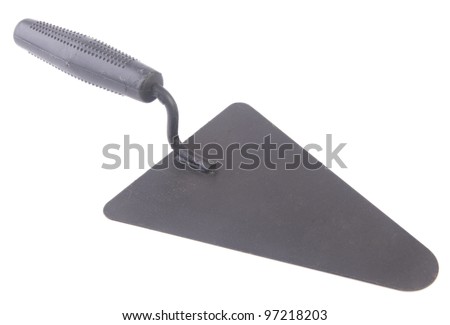 Bricklayer's trowel isolated on white background