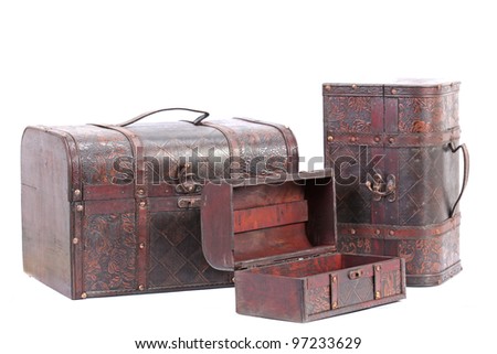 Old wooden treasure chest
