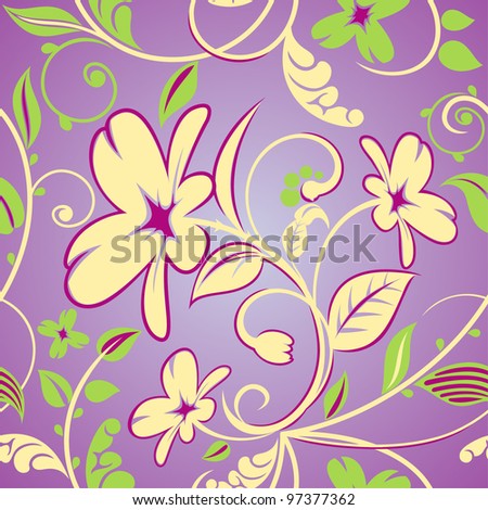 seamless composition with a flower in a soft color scheme