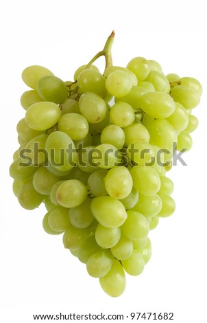 fresh grape fruits isolated on white background Royalty-Free Stock Photo #97471682
