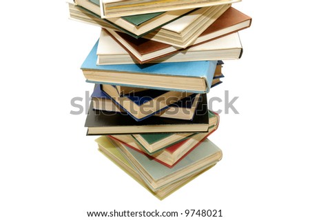 Books isolated on a white background