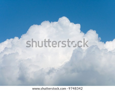 Blue sky and clouds, nature background