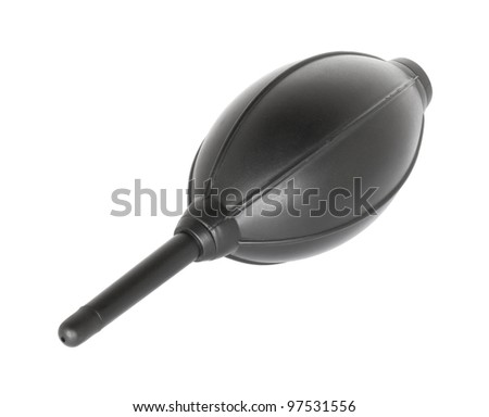 Dust blower rubber isolated on white background