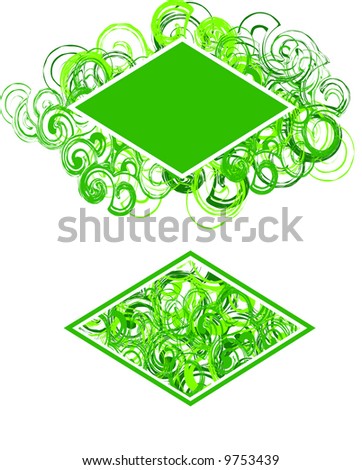 Green Diamond Buttons