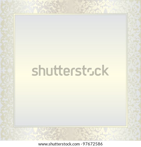 bright background with  floral ornaments and copy space