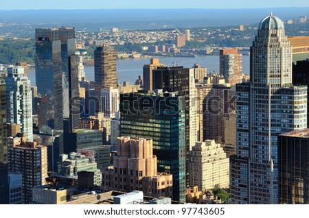 Landmark architecture in midtown Manhattan
