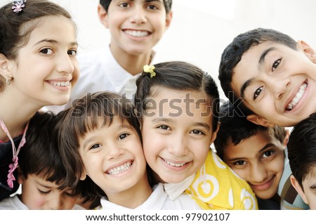 Group of happy children Royalty-Free Stock Photo #97902107