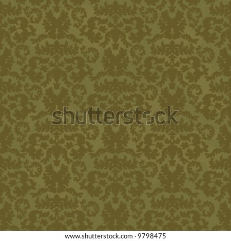 floral green seamless old texture