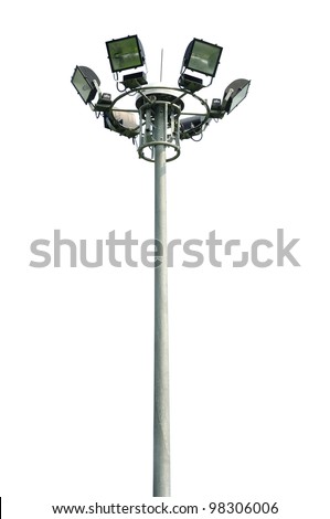 light pole isolated Royalty-Free Stock Photo #98306006