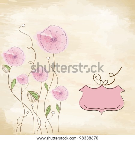 romantic pink flowers background