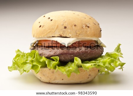 Bread with hamburger