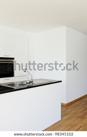 beautiful new  apartment, interior, kitchen