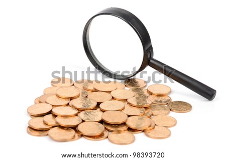 Magnifier and coin