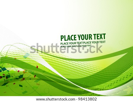 Abstract vector wave line background.