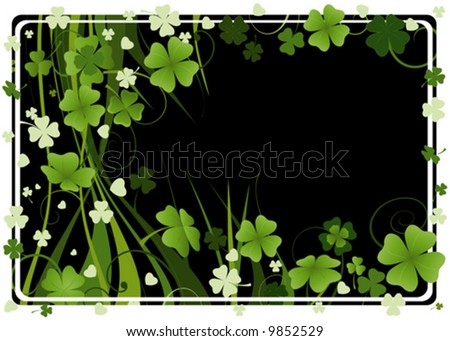 St. Patrick's Day, vector frame