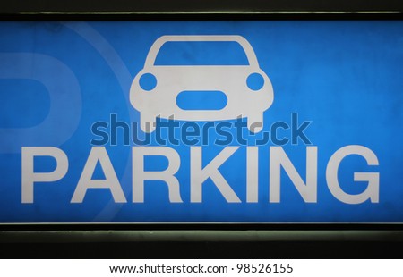 Sign displaying Public Parking