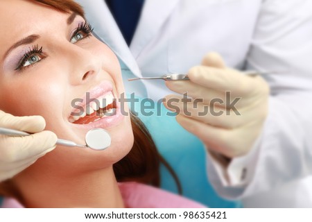 Vertical image of female patient Royalty-Free Stock Photo #98635421