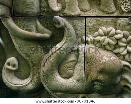 Picture of native thai style molding art