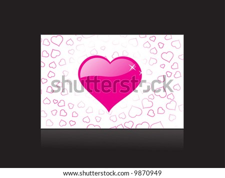 valentines day card vector illustration