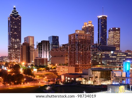 Skyline of downtown Atlanta, Georgia