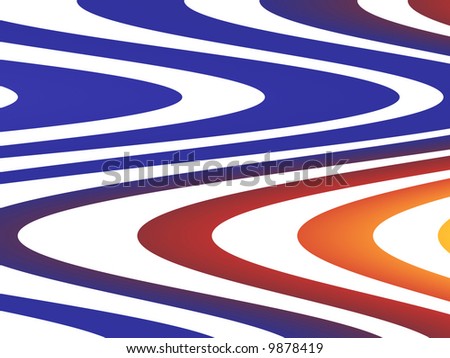 A fractal background consisting of multi-colored curvy stripes.
