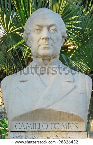 Rome Camillo de Meis statue at Borghese villa
