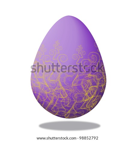 Easter eggs classic texture color purple
