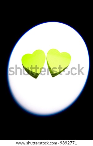 Two sticky hearts